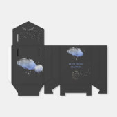 Waterverf Stars Night Sky Boy Baby shower Bedankdoosjes (Uitgevouwen)