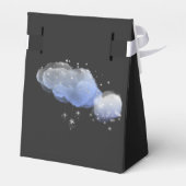 Waterverf Stars Night Sky Boy Baby shower Bedankdoosjes (Achterkant)