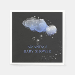 Waterverf Stars Night Sky Boy Baby shower Servet