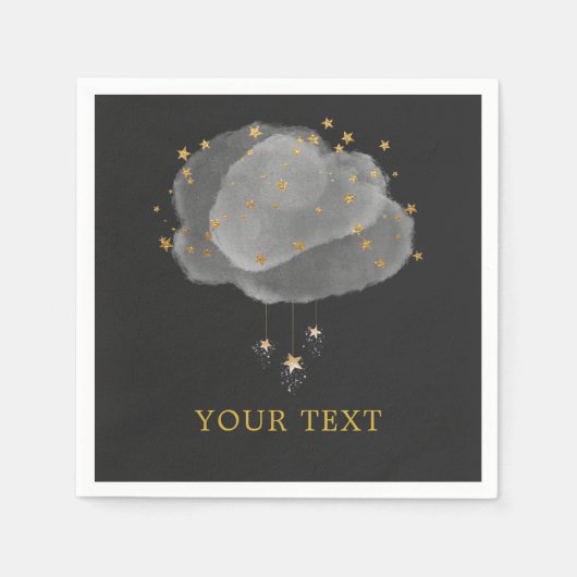 Waterverf Stars Night Sky Party Servet (Voorkant)