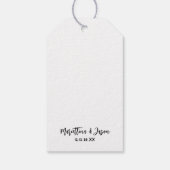 Waterverf stel romantisch hart vintage cadeaulabel (Achterkant)