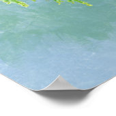 Waterverf Stellar Jay Bird Natuur Poster (Hoek)