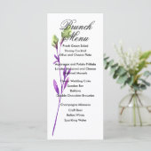 Waterverf Stem Menu Kaart (Staand voorkant)