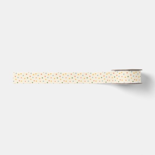 Waterverf ster satijnen lint 1.5inx2yard (Voorkant)