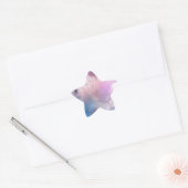 Waterverf Ster Sticker (Envelop)