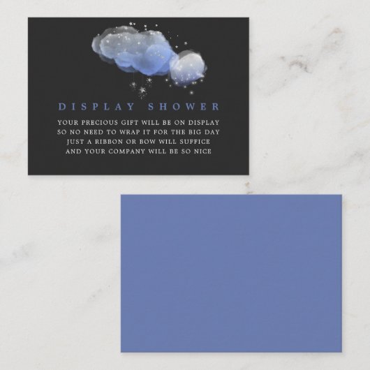 Waterverf sterft Baby-show Night Sky Informatiekaartje (Voorkant / Achterkant)