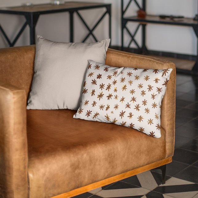 Waterverf sterren - ambergeel accent kussen (Creator heeft geüpload)