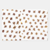 Waterverf sterren - ambergeel inpakpapier vel (Voorkant 3)