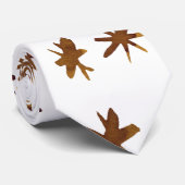 Waterverf sterren - ambergeel stropdas (Opgerold)