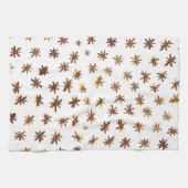 Waterverf sterren - ambergeel theedoek (Horizontaal)