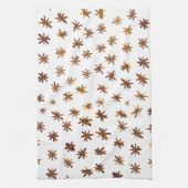Waterverf sterren - ambergeel theedoek (Verticaal)
