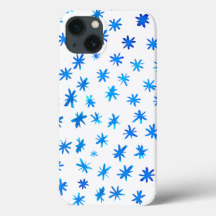 Waterverf sterren - blauw Case-Mate iPhone case