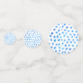 Waterverf sterren - blauw confetti (Achterkanten)