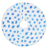 Waterverf sterren - blauw kerstboom rok (Voorkant)