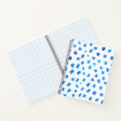 Waterverf sterren - blauw notitieboek (Binnen)