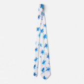 Waterverf sterren - blauw stropdas (Achterkant)