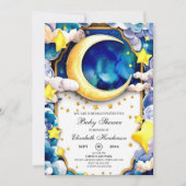 Waterverf Sterren Celestial Baby shower Kaart (Voorkant)