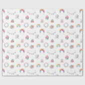 Waterverf Sterren & Feestartikelen Wrapping Paper  Cadeaupapier (Vlak)