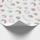 Waterverf Sterren & Feestartikelen Wrapping Paper  Cadeaupapier (Hoek)