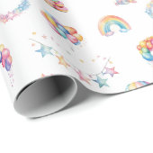 Waterverf Sterren & Feestartikelen Wrapping Paper  Cadeaupapier (Rol Hoek)