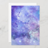 Waterverf sterren in de lucht bedankkaart (Voorkant / Achterkant)