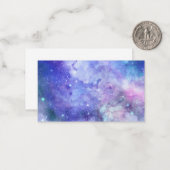 Waterverf sterren in de lucht notitiekaartje (Voorkant / Achterkant in situ)