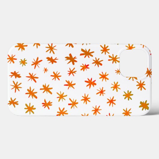 Waterverf sterren - oranje Case-Mate iPhone case (Achterkant (horizontaal))