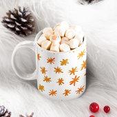 Waterverf sterren - oranje koffiemok