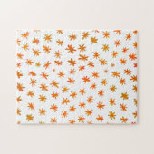 Waterverf sterren - oranje legpuzzel (Horizontaal)