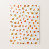 Waterverf sterren - oranje legpuzzel (Verticaal)