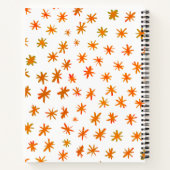 Waterverf sterren - oranje notitieboek (Achterkant)