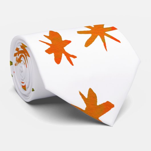 Waterverf sterren - oranje stropdas (Opgerold)