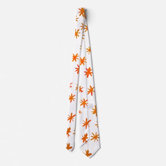 Waterverf sterren - oranje stropdas (Achterkant)