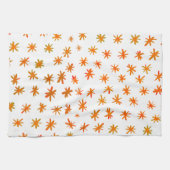 Waterverf sterren - oranje theedoek (Horizontaal)
