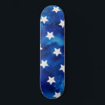 Waterverf Sterren Patroon Modern Persoonlijk Skateboard<br><div class="desc">Vierde dag van de dag van de onafhankelijkheid van juli in deze coolste sterren hechten veel belang aan het vormgeven van kleurpatronen. Geweldig voor achtertuin- en vuurwerkevenementen. Of deze op elk moment van het jaar gesteente</div>