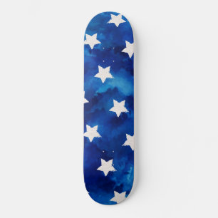 Waterverf Sterren Patroon Modern Persoonlijk Skateboard