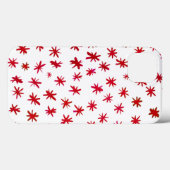 Waterverf sterren - rood Case-Mate iPhone case (Achterkant (horizontaal))