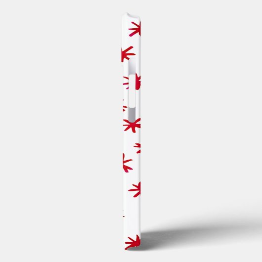 Waterverf sterren - rood Case-Mate iPhone case (Achterkant / Links)