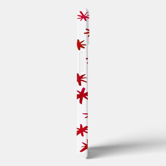 Waterverf sterren - rood Case-Mate iPhone case (Achterkant / Rechts)
