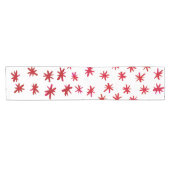 Waterverf sterren - rood korte tafelloper (Horizontaal)