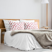 Waterverf sterren - rood kussensloop