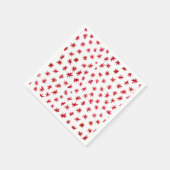 Waterverf sterren - rood servet (Hoek)