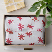 Waterverf sterren - rood tissuepapier (Geschenk)