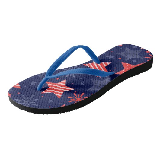 Waterverf sterren Vierde Teenslipper juli Teenslippers (Schuin)