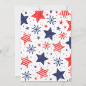 Waterverf sterren Vierde uitnodiging van juli (Achterkant)