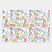 Waterverf Sterren & Wolkenpatroon Inpakpapier Vel (Voorkant)