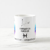 waterverf Sterrenbeeld Vissen en eigenschappen Koffiemok (Center)