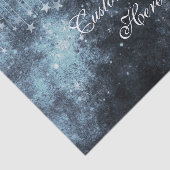 Waterverf Sterrennacht Celestial Custom Bruiloft Tissuepapier (Detail)