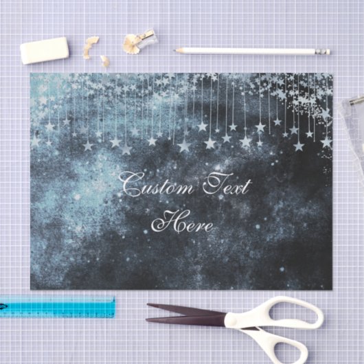 Waterverf Sterrennacht Celestial Custom Bruiloft Tissuepapier (Craft)
