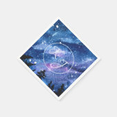 Waterverf Sterrennacht Sky Servet (Hoek)